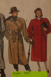 9389 VOG 85 LINED 2 BREASTED COAT, BELT EPAULET PATTERN 8-18